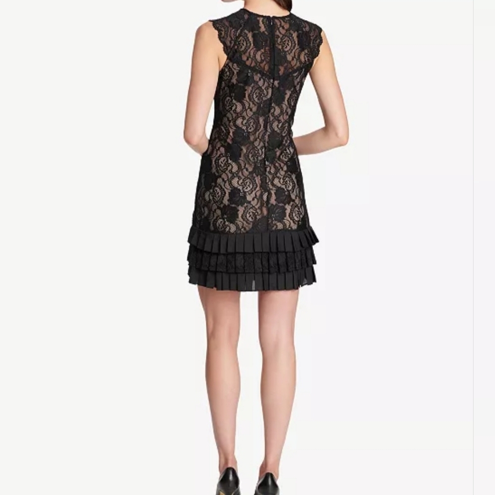 Kensie Lace Ruffled-Hem Dress, Size 6 - Picture 2 of 7